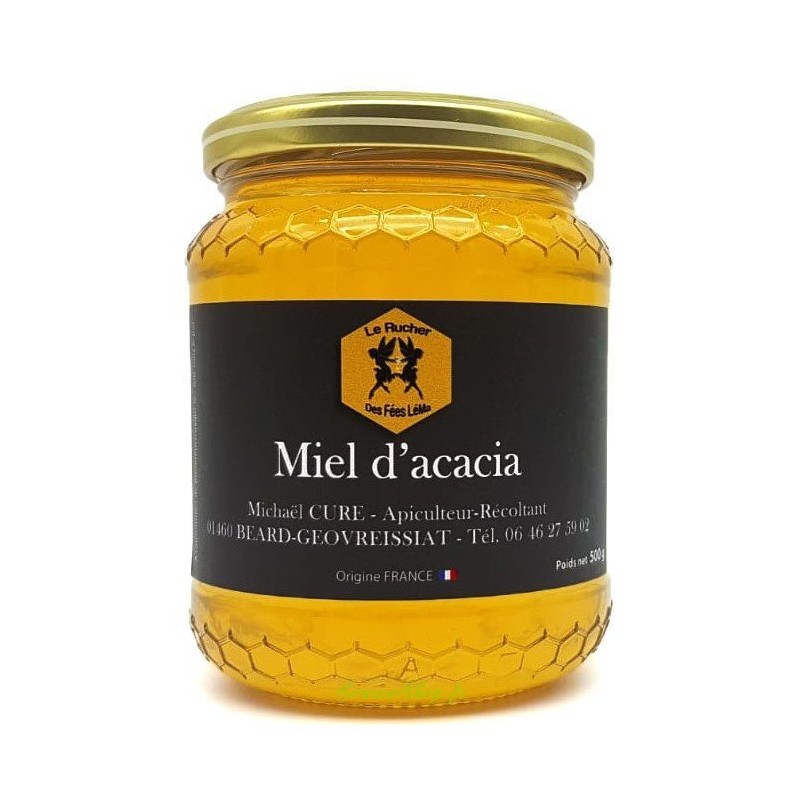 Miel d'acacia du Haut-Bugey - 500g - Le Rucher des Fées Léma