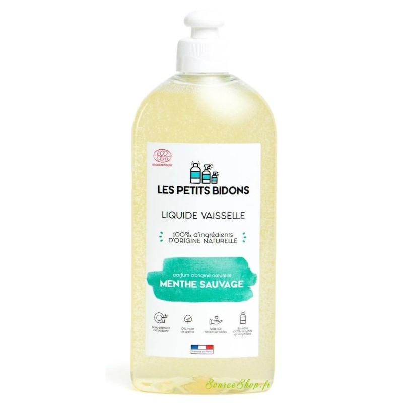 Liquide vaisselle BIO menthe sauvage - 500 ml - Les Petits Bidons