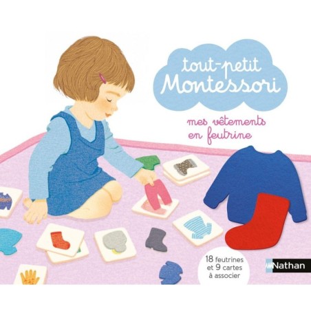 Tout-petit Montessori - Mes vêtements en feutrine - Nathan