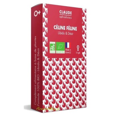 Gélules aphrodisiaques BIO - libido & désir - Céline Féline