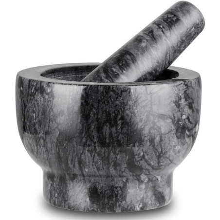 Mortier en marbre noir - 13 cm