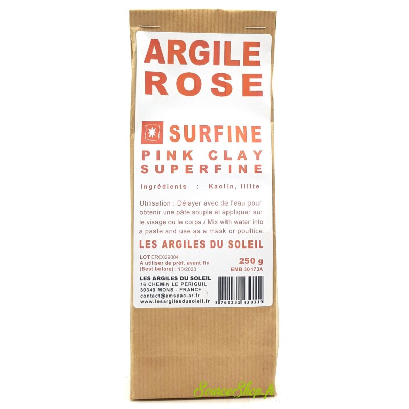 Argile rose Clinchant - Surfine - Les Argiles du Soleil