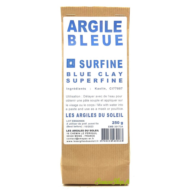 Argile bleue du Sud - Surfine - Les Argiles du Soleil