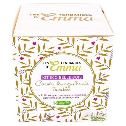 Kit Eco Belle Bois - lingettes démaquillantes - Les Tendances d'Emma