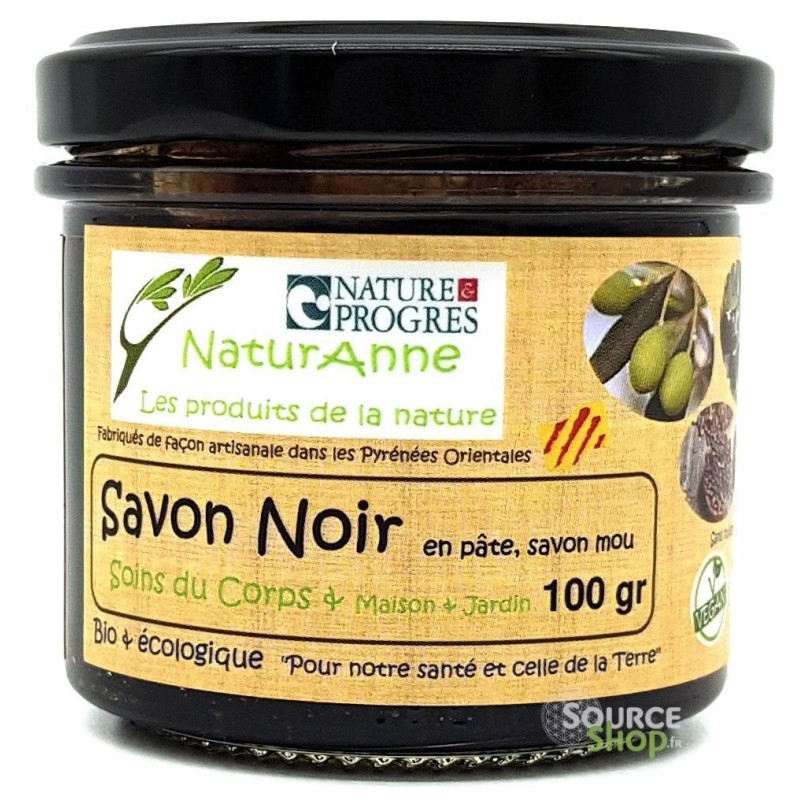 Savon noir BIO à l'huile d'olive - Artisanal & Français - NaturAnne