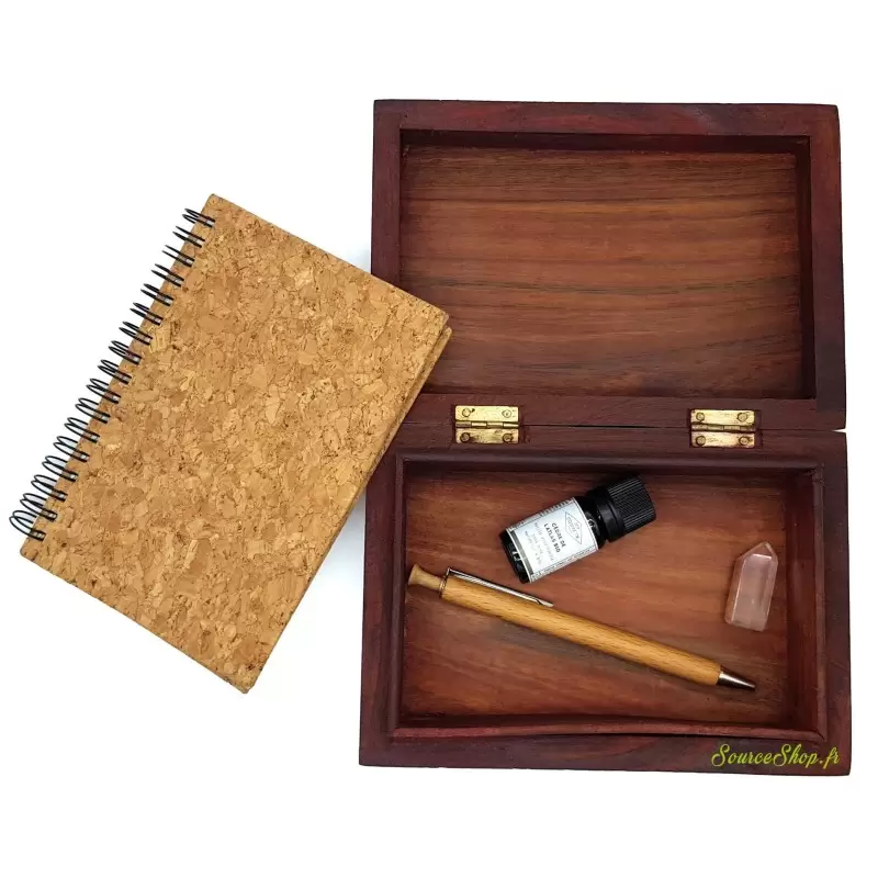 Boîte à Bijoux Artisanale En Bois D'acacia Sculpté - 7,62x7,62x10,16cm - Avec Serrure Et Clés - Cadeau