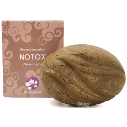 Shampooing solide pour cheveux gras au basilic sacré & vinaigre de cidre - "Notox"