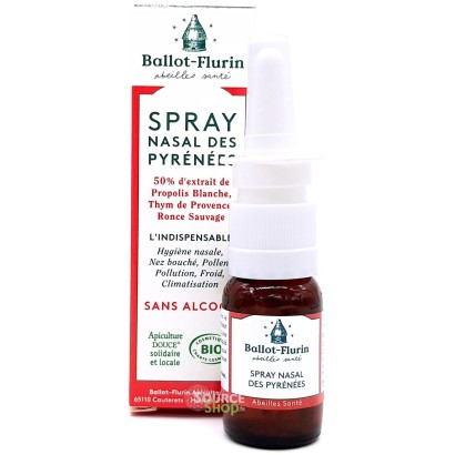 Spray nasal des Pyrénées BIO à la propolis, thym & ronce