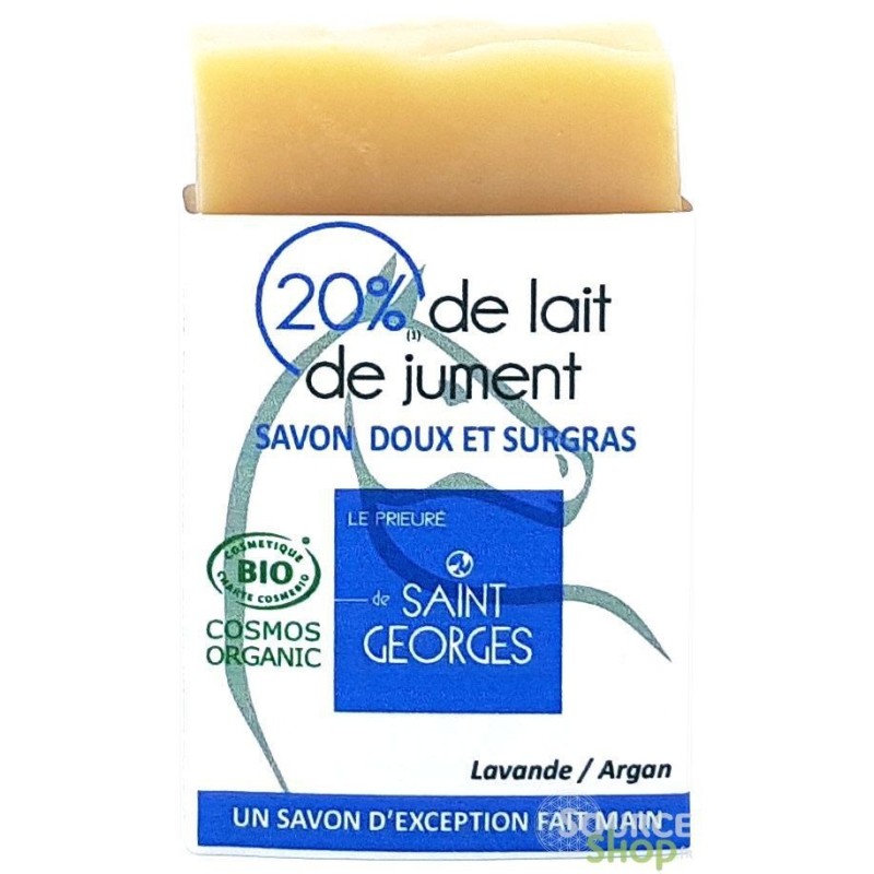 Savon BIO lait de jument, argan & lavande - Le Prieuré de Saint-Georges