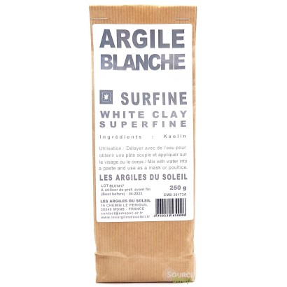 Argile blanche Kaolin - Surfine
