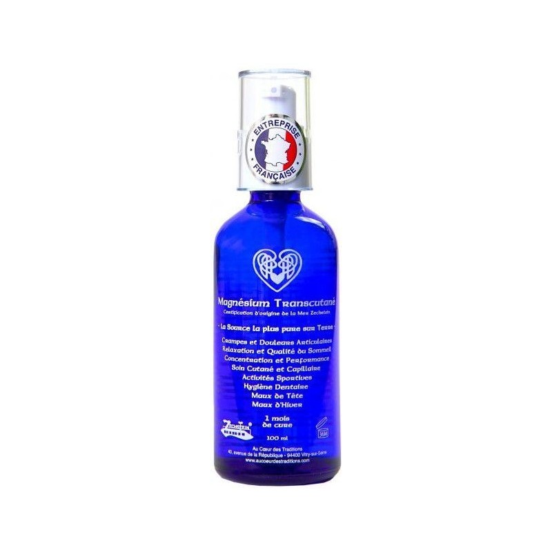 Magnésium Transcutané - 100ml ou 200ml - Au Coeur des Traditions