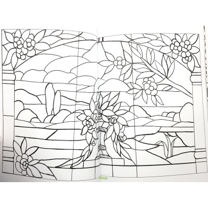 Vitraux : Coloriages anti-stress