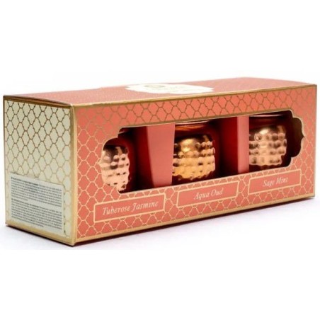 Coffret 3 bougies ayurvédiques véganes - Song of India
