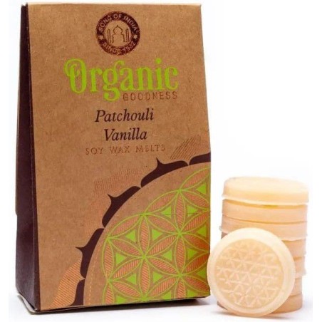 Cire à fondre Patchouli Vanille - végane - Organic Goodness