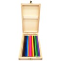 Coffret de crayons de couleurs en bois du Jura