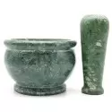 Mortier en marbre vert - 10cm