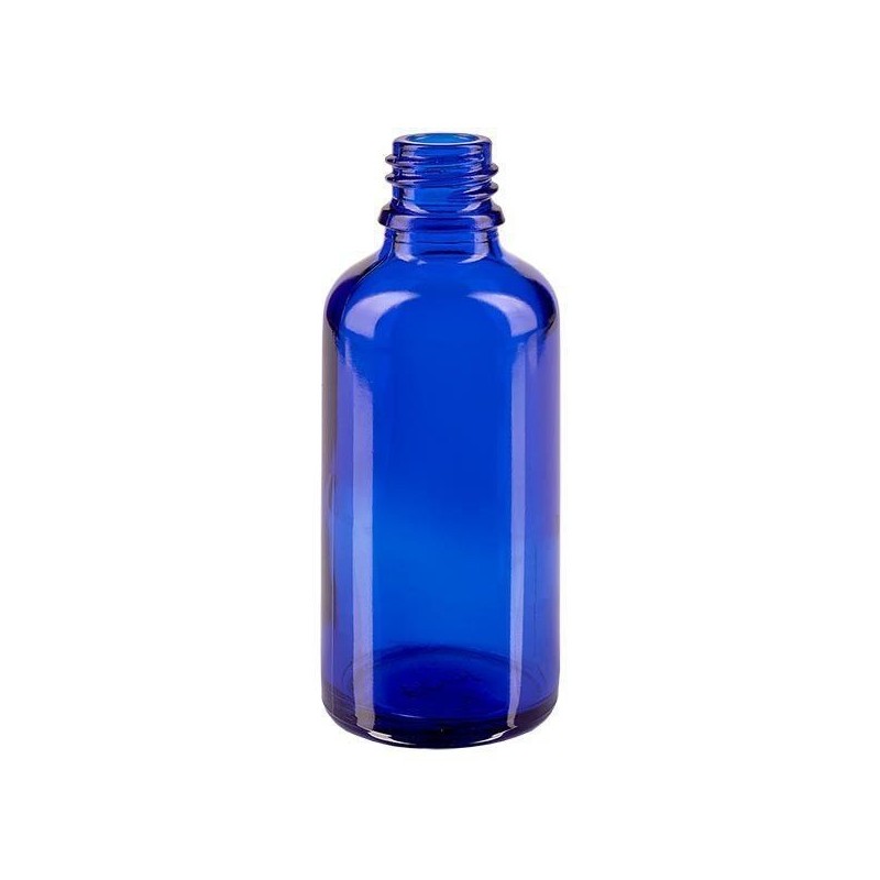 Flacon en verre bleu qualité pharmaceutique
