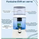 Fontaine EVA en verre - filtration extrême avec IRL et magnétisation