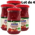 Lot de 4 concentrés de tomates BIO - 190g - Louis Martin