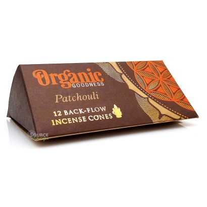 Cônes d'encens à refoulement Patchouli - Organic Goodness