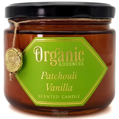 Bougie ayurvédique Patchouli Vanille - végane - Organic Goodness