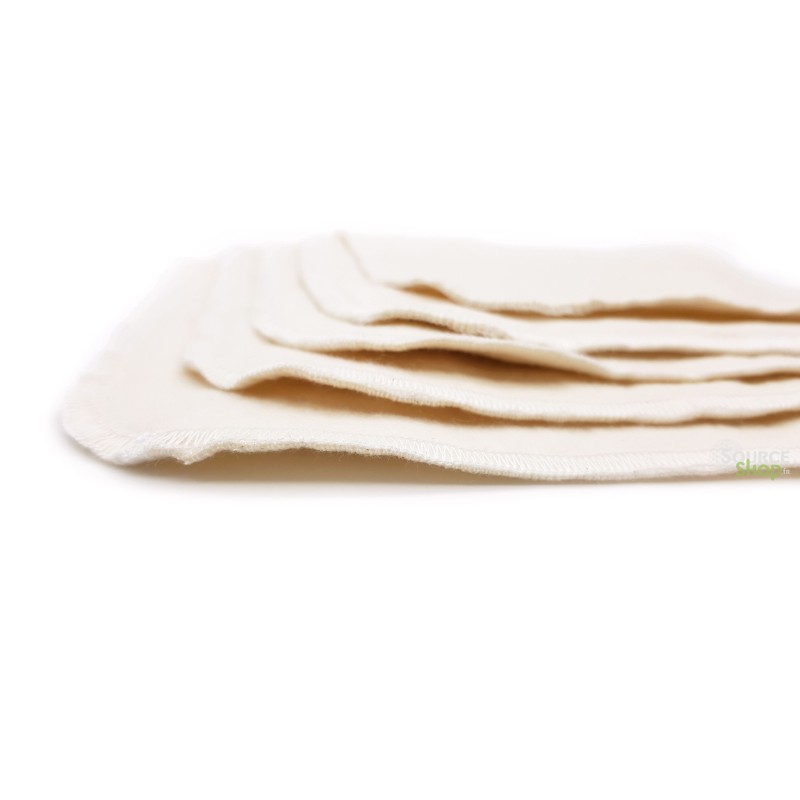 Grandes lingettes lavables 100% coton bio - LA BONNE COUCHE