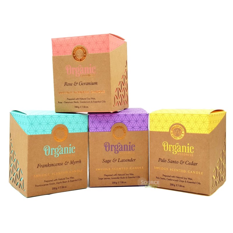 Bougie ayurvédique Encens & Myrrhe - vegan - Organic Goodness