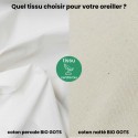 Oreiller BIO plumes canard & oie - 5% duvet - Artisanal & Français