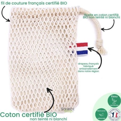 Filet en coton BIO - Français & Artisanal
