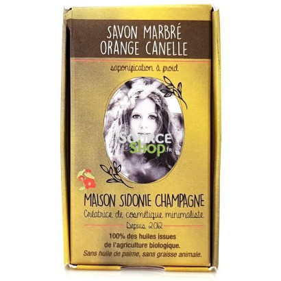 Savon BIO mabré Orange & Cannelle - Maison Sidonie Champagne