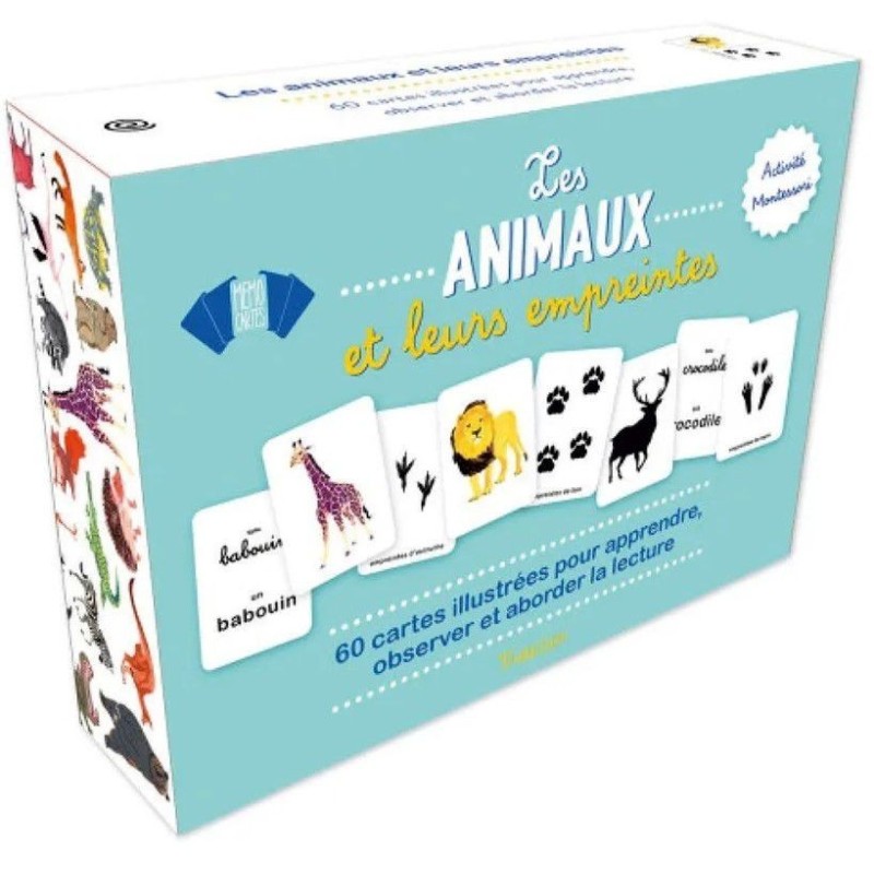 Les animaux et leurs empreintes - 2 ans et + - Jeux Montessori