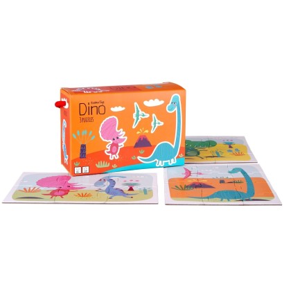 Coffret 3 Puzzle Dino - 3 ans et +