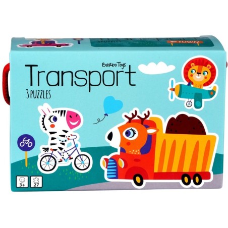 Coffret 3 Puzzle Transport - 3 ans et +