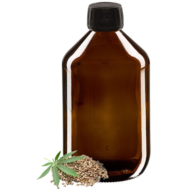 Notre huile végétale de Chanvre vierge bio pour la peau et les cheveux