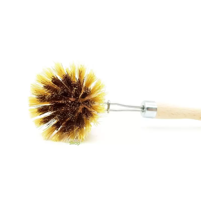 Brosse à Vaisselle En Bois Et Sisal Husalsea - Longueur 25 Cm, écologique, Pour Plaques, Assiettes, Baignoire