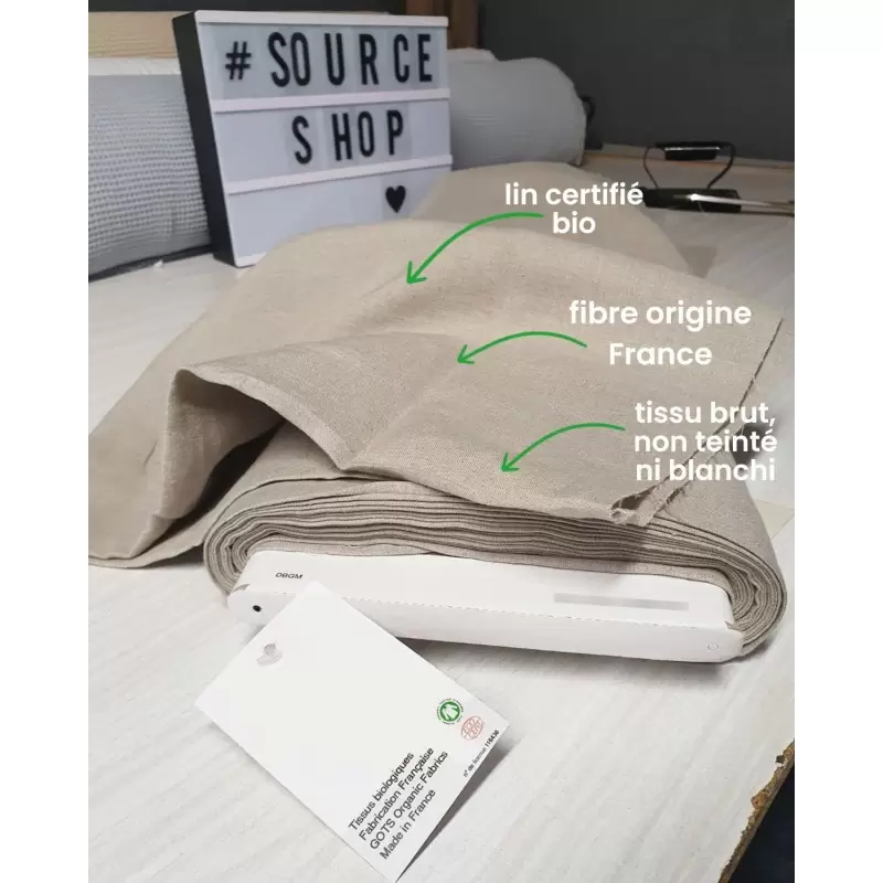Coussin bouillotte BIO graines de lin - Artisanal & Français