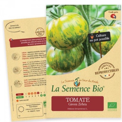 Graines Tomate Green Zebra BIO - La Semence Bio