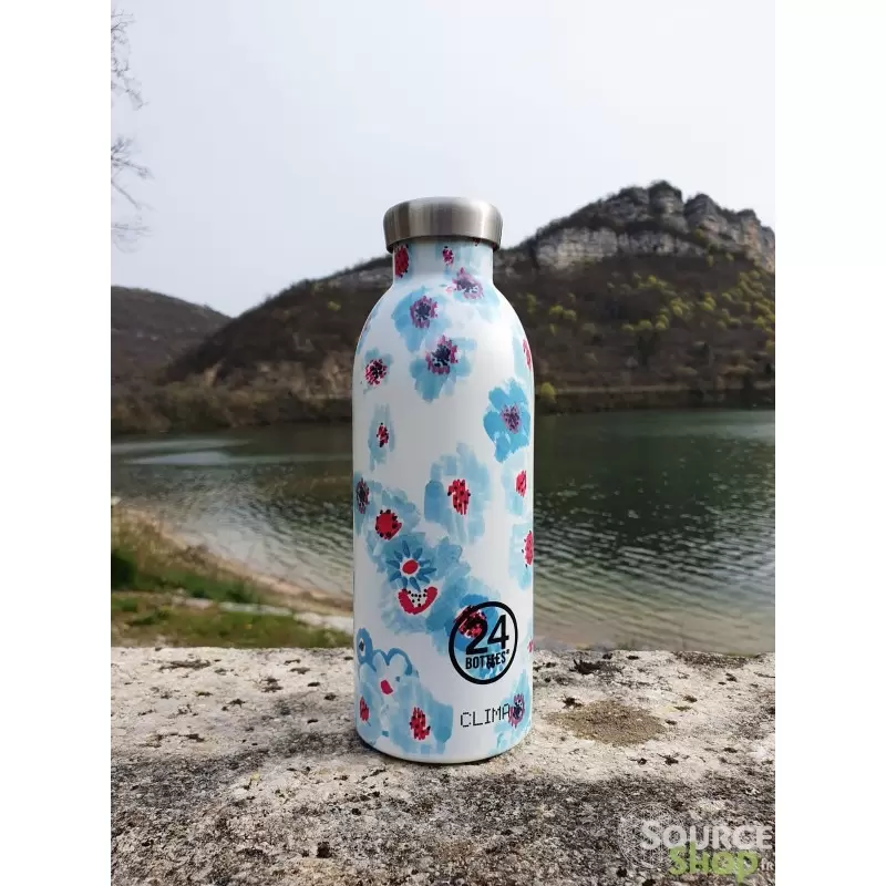 Gourde inox isotherme - 500ml - Inox 18/10 - 24Bottles