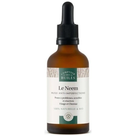 Huile de neem BIO - 50ml - Comptoir des Huiles