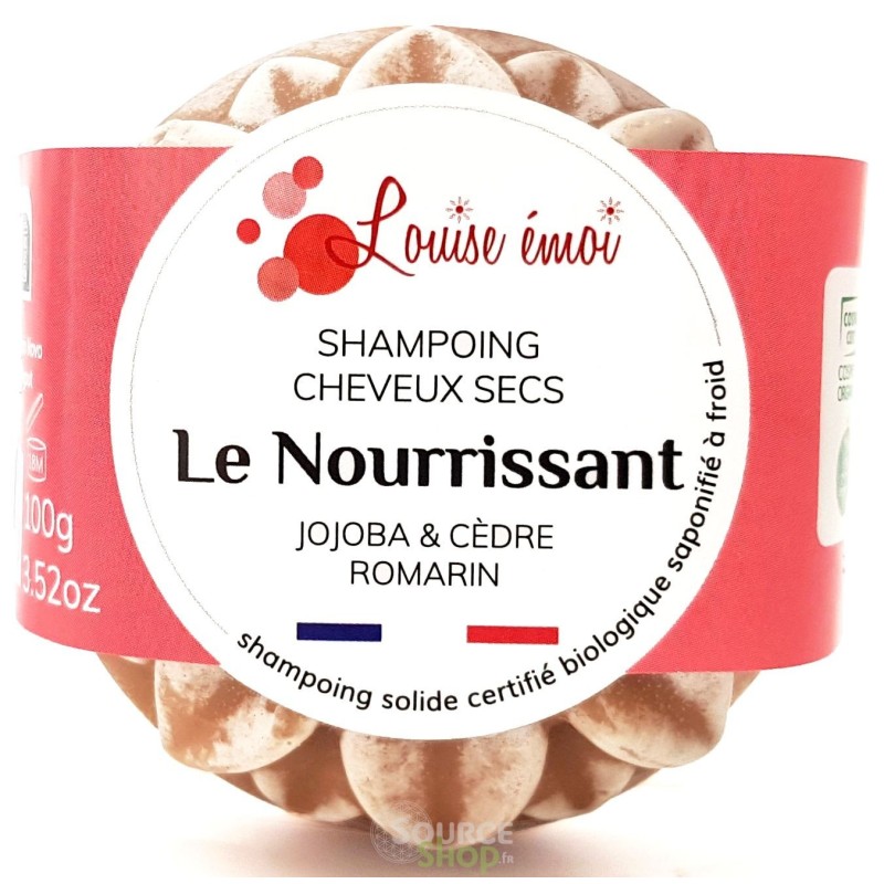 Shampoing solide BIO cheveux secs - Le Nourrissant - Louise émoi