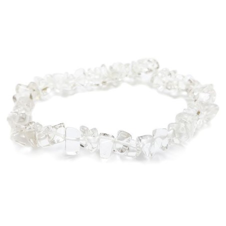 Bracelet chips Cristal de Roche - Baroque