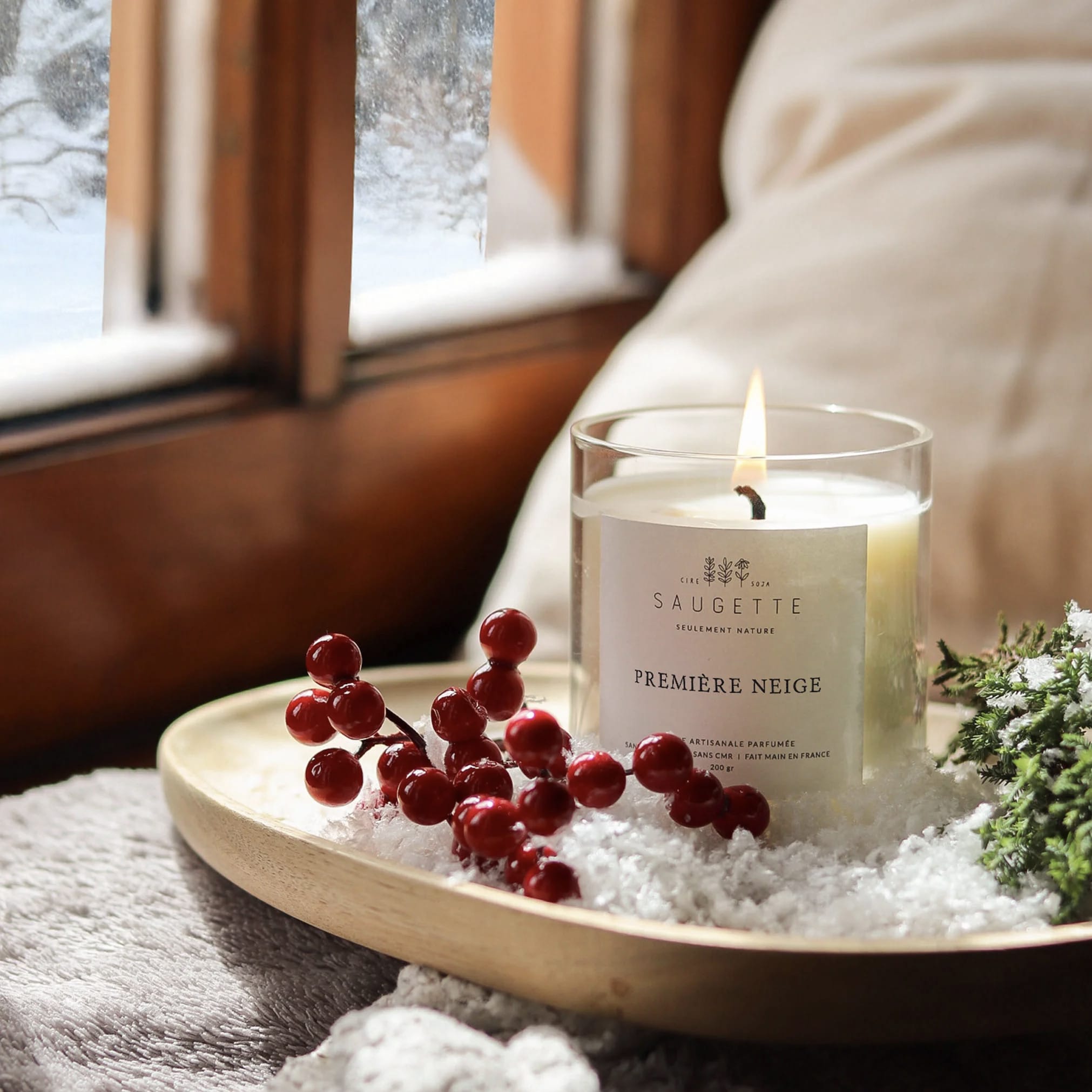 Bougie parfumée naturelle et artisanale Saugette