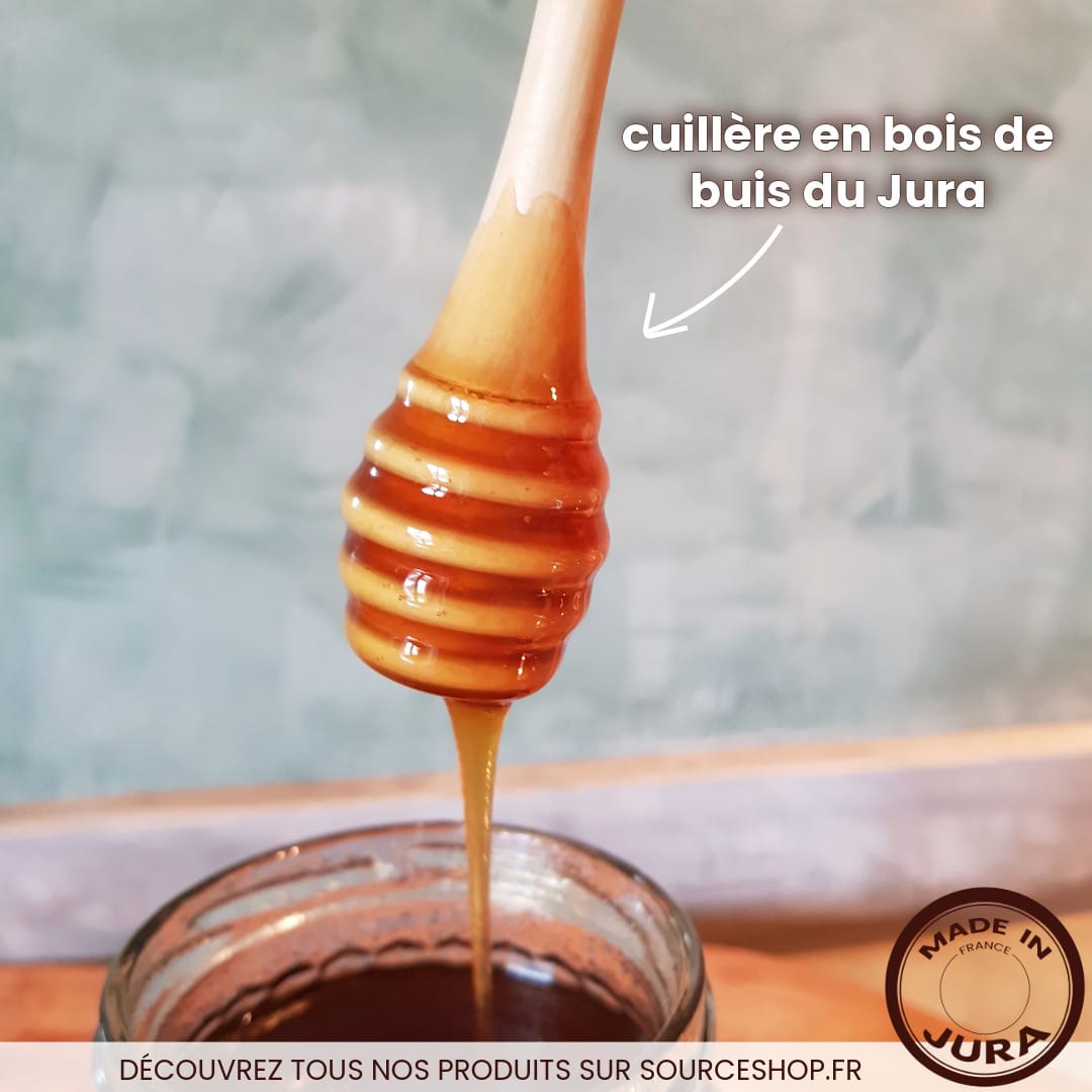 Cuillère à miel en bois du Jura