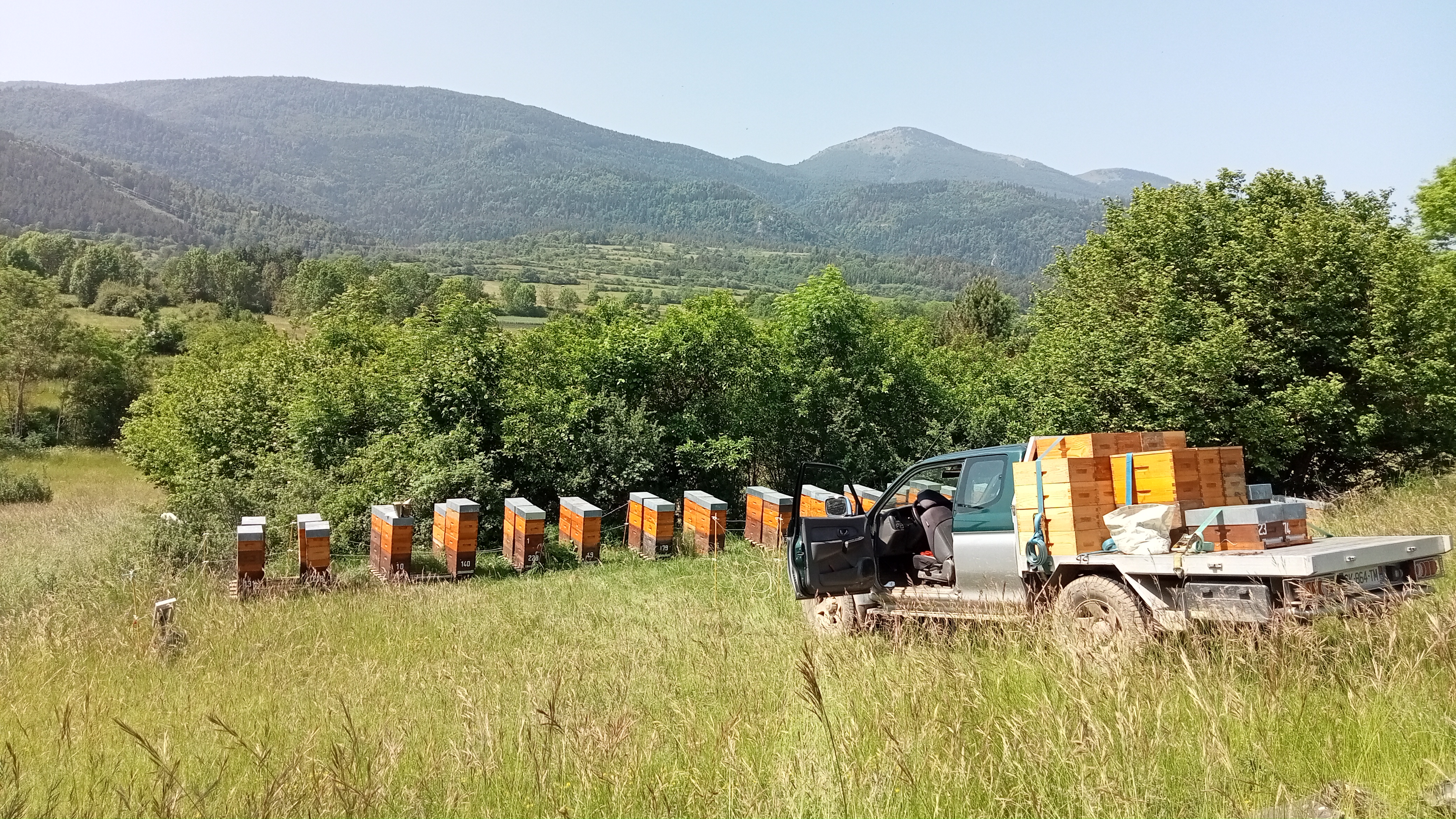 Ruchers sédentaires de la Ferme de Charmagat au coeur des Pyrénées Ariégeoises