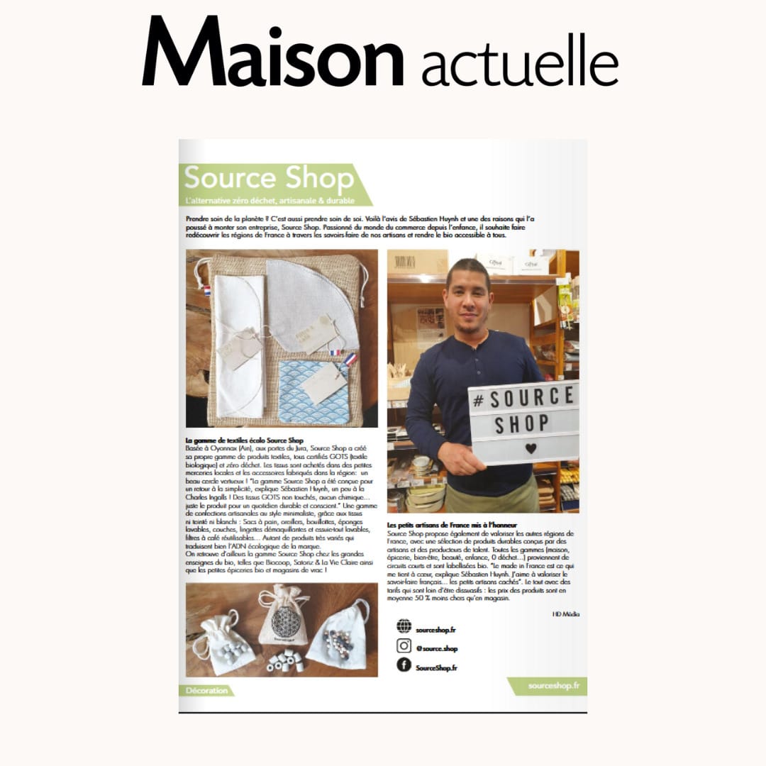 Maison Actuelle parle de Source Shop