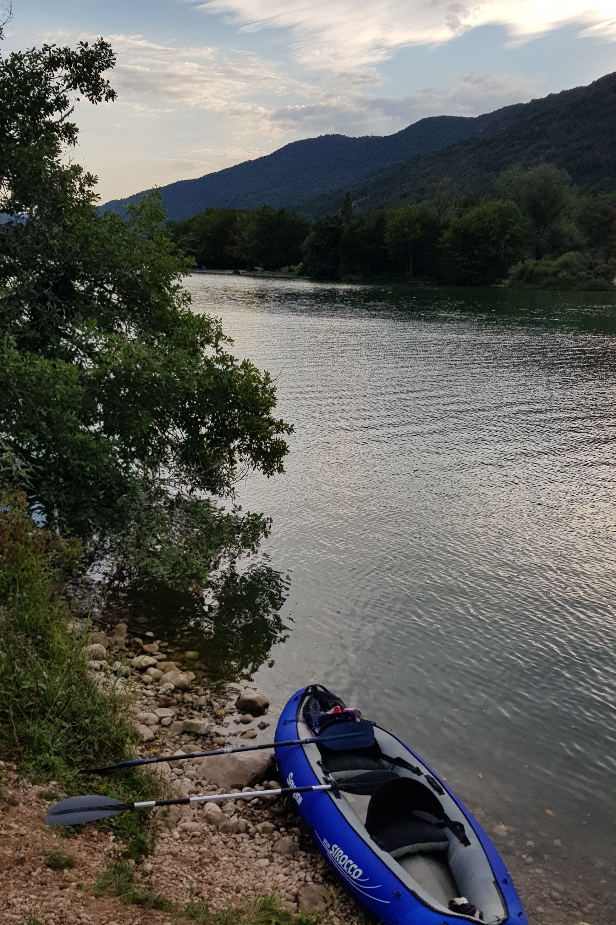 Kayak au lac de Coiselet