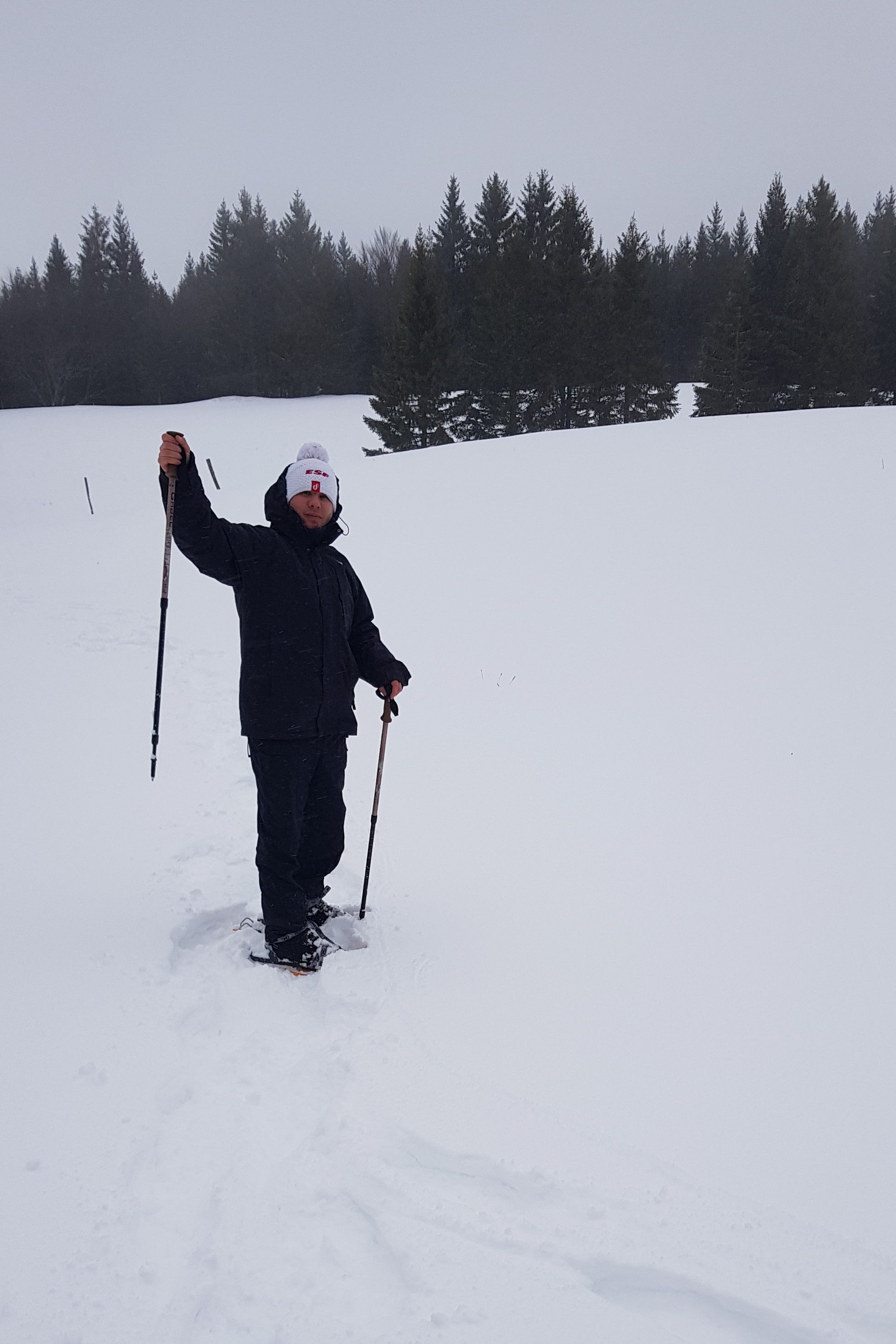 Raquettes de neige dans le Jura