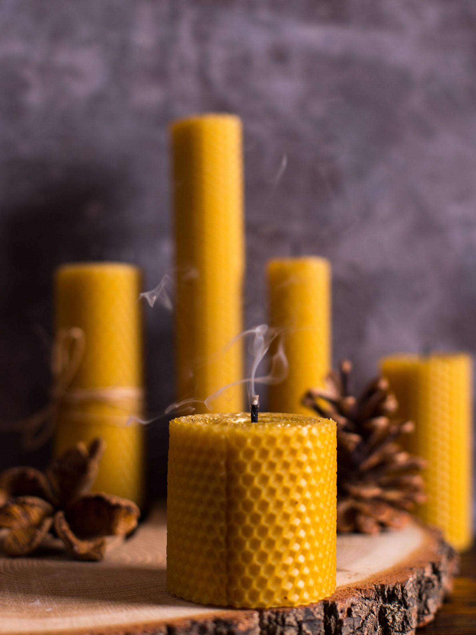 Bougies d'oreilles parfumés 100% coton biologique et cire d'abeille